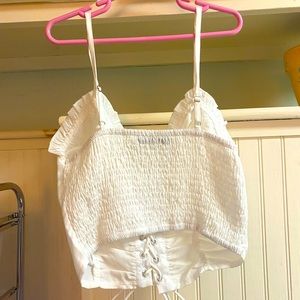 Shein corset crop top, white, size XS, very comfortable